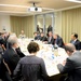 Secretary of defense speaks at the Biotech roundtable at the Broad Institute of MIT and Harvard