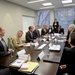 Secretary of defense speaks with Akamai Technologies staff