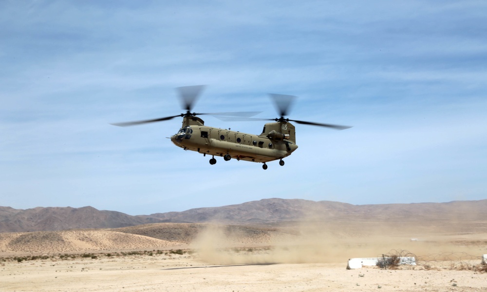 Chinook landing