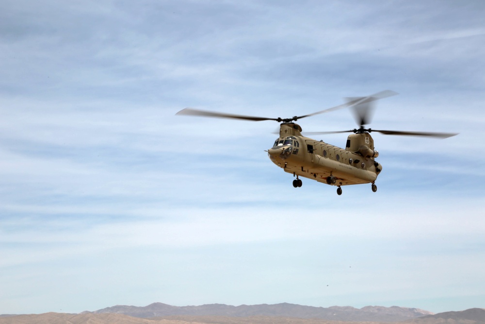 Chinook hovering