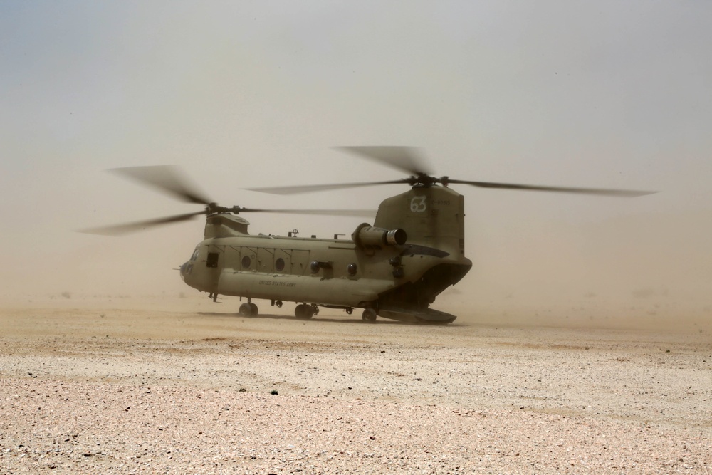 Chinook landing