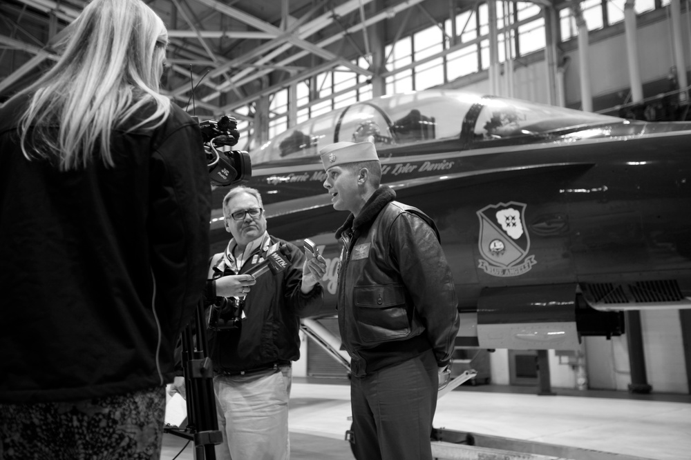 U.S. Navy Blue Angels touch down at Cherry Point