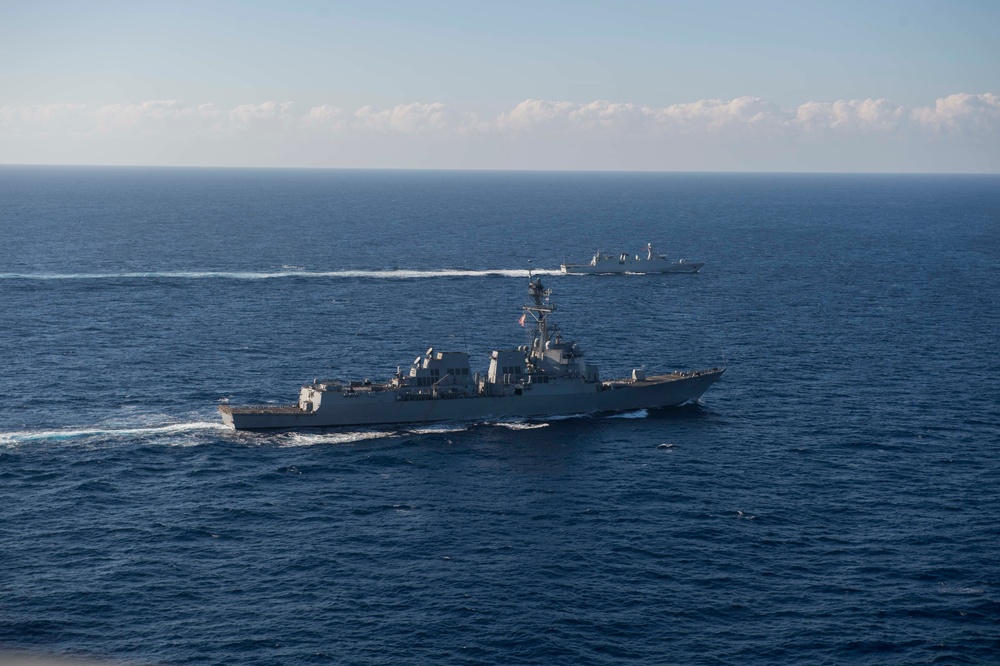 USS Gravely conducts passing exercise