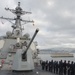 USS Bulkeley departs Malaga, Spain