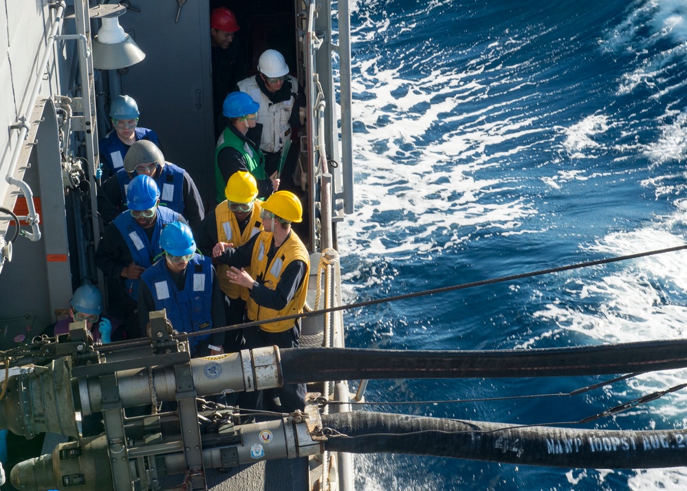 USS Princeton replenishment