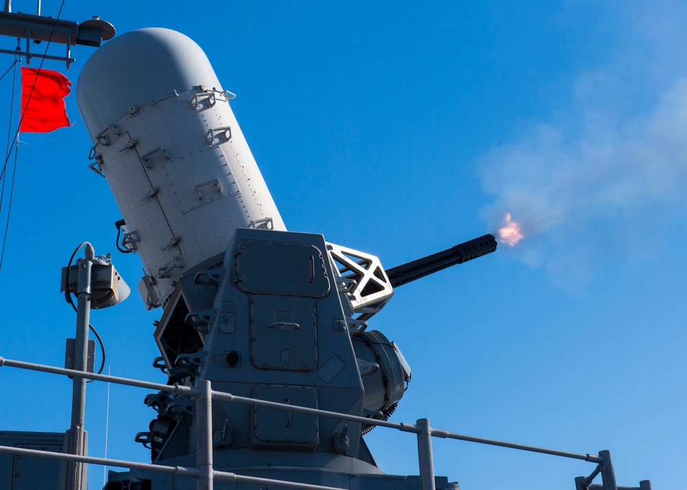 USS Princeton conducts live-fire