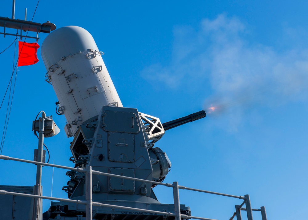 USS Princeton conducts live-fire