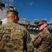 U.S. Marine Corps Forces, Pacific Commander and Sergeant Major speak with 15th MEU