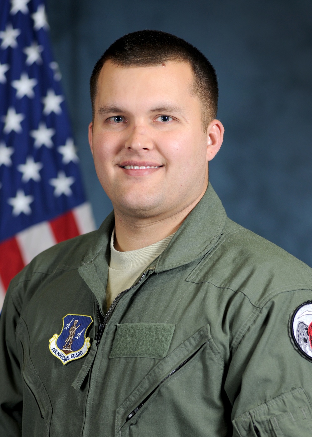 Air National Guard Tech. Sgt. Jason Oehlbeck, a Webster resident, receives medals for saving life on Sunday