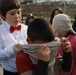 US Soldiers conduct team-building games in Kosovo