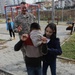 US Soldiers conduct team-building games in Kosovo