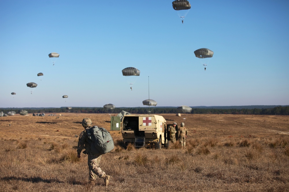 Airborne operations during 18th Annual Randy Oler Memorial Operation Toy Drop