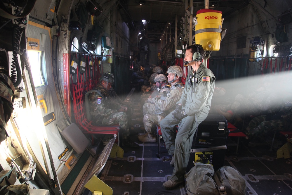 Airborne operations for Colombian jump wings during 18th Annual Randy Oler Memorial Operation Toy Drop