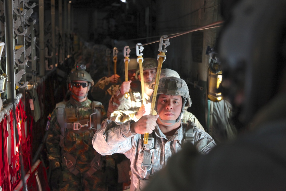 Airborne operations for Colombian jump wings during 18th Annual Randy Oler Memorial Operation Toy Drop