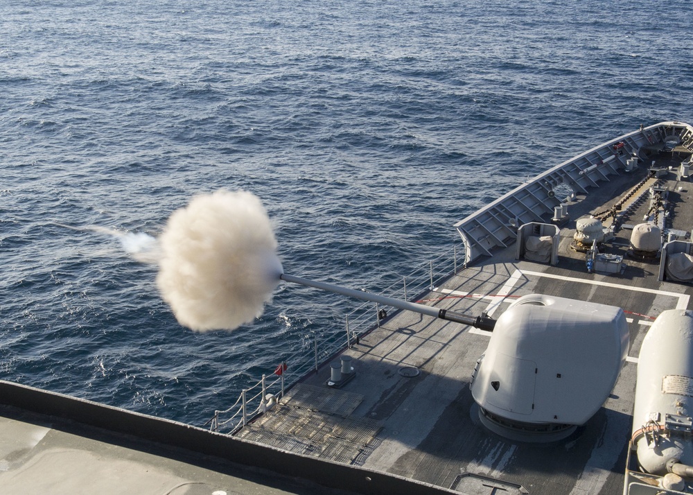 USS Princeton live-fire exercise