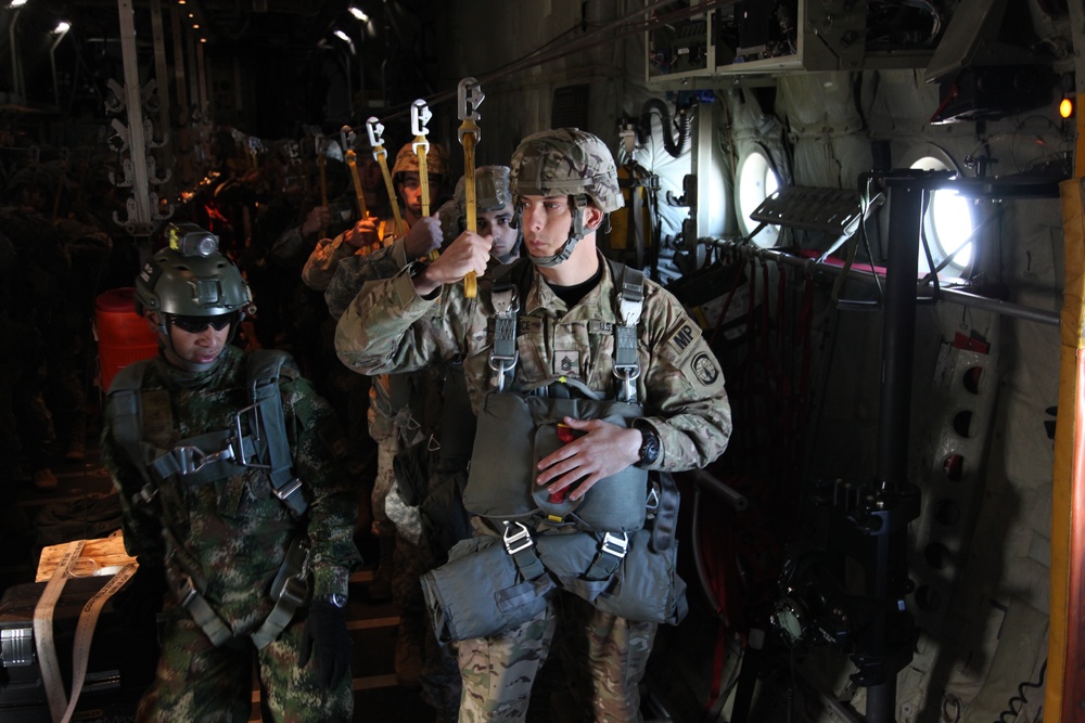 Airborne operations for Colombian jump wings during 18th Annual Randy Oler Memorial Operation Toy Drop