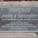 JFK memorial tree plaque