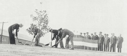 1963 dedication of the JFK Memorial tree