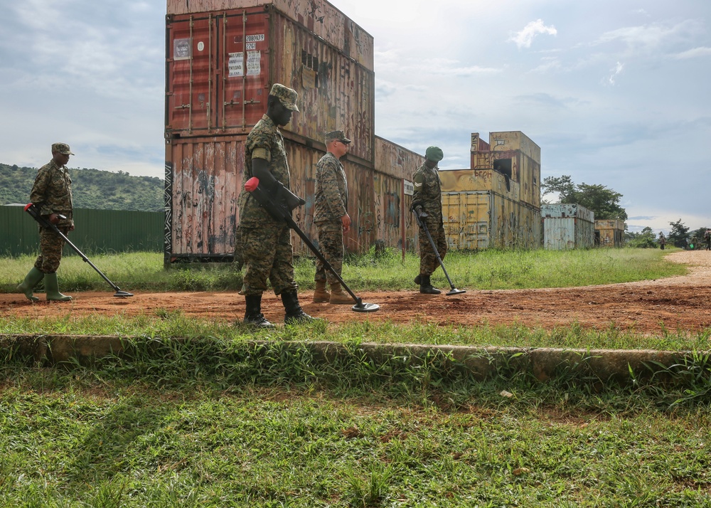 Breaching the barrier: Ugandans, U.S. Marines blow through obstacles