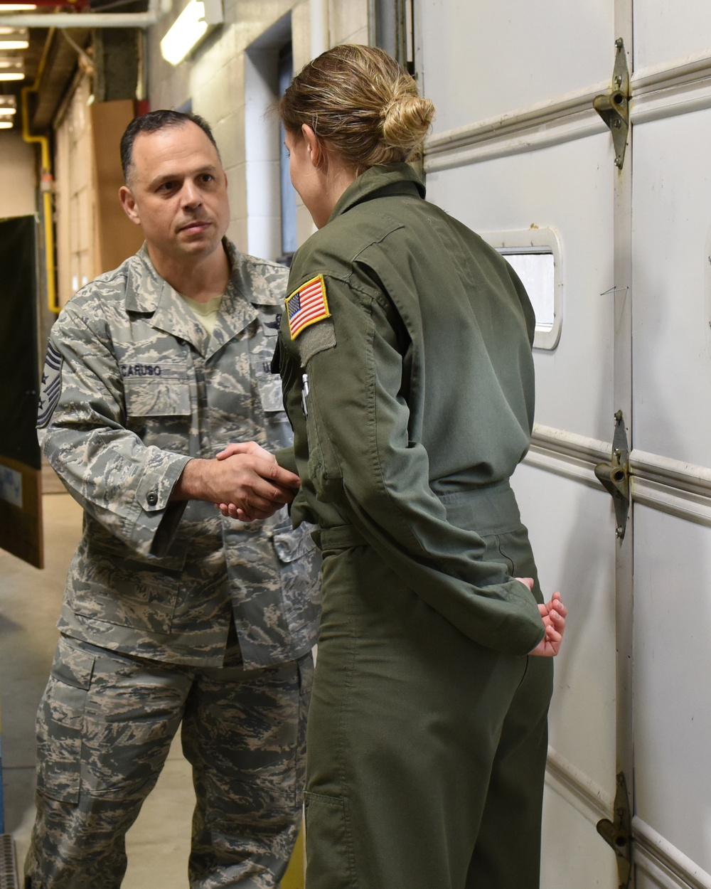 Staff Sgt. Gentzel coined by AFSOC command chief