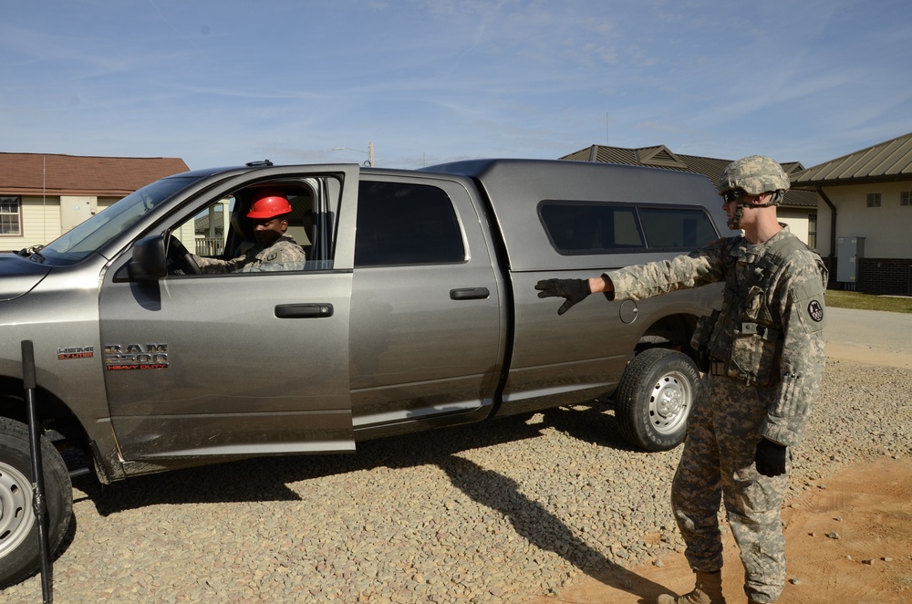 Combat Engineer reclassification course conducts vehicle search training
