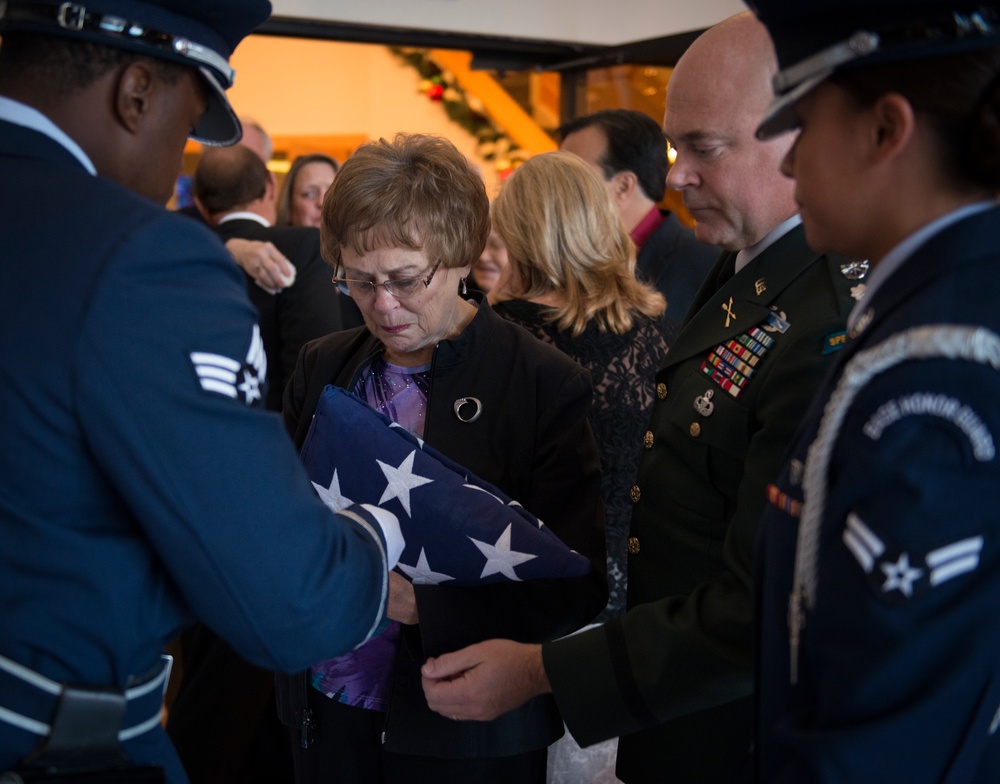 Memorial held for first 919th commander