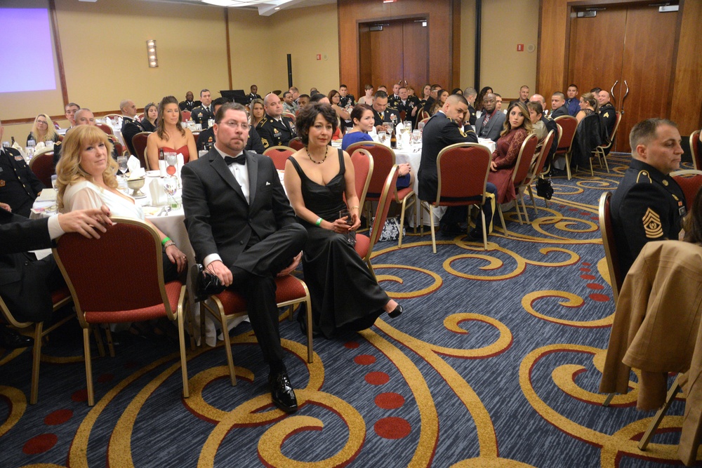 Guests listen to speech by Medal of Honor winner