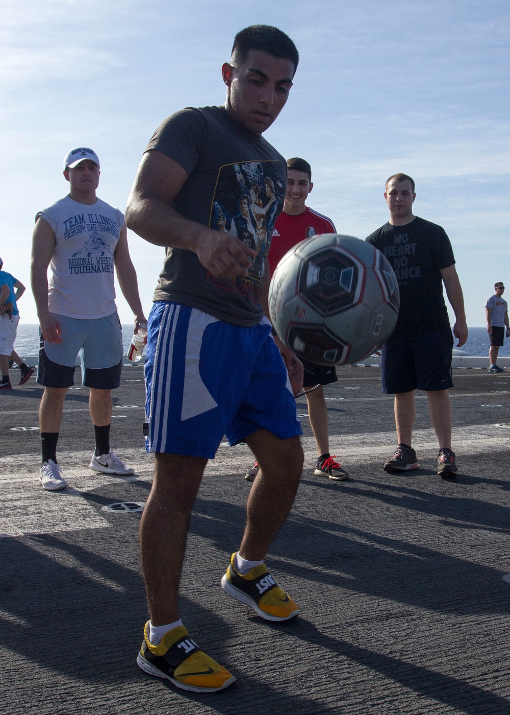 Morale stays high aboard USS Kearsarge during steel beach event