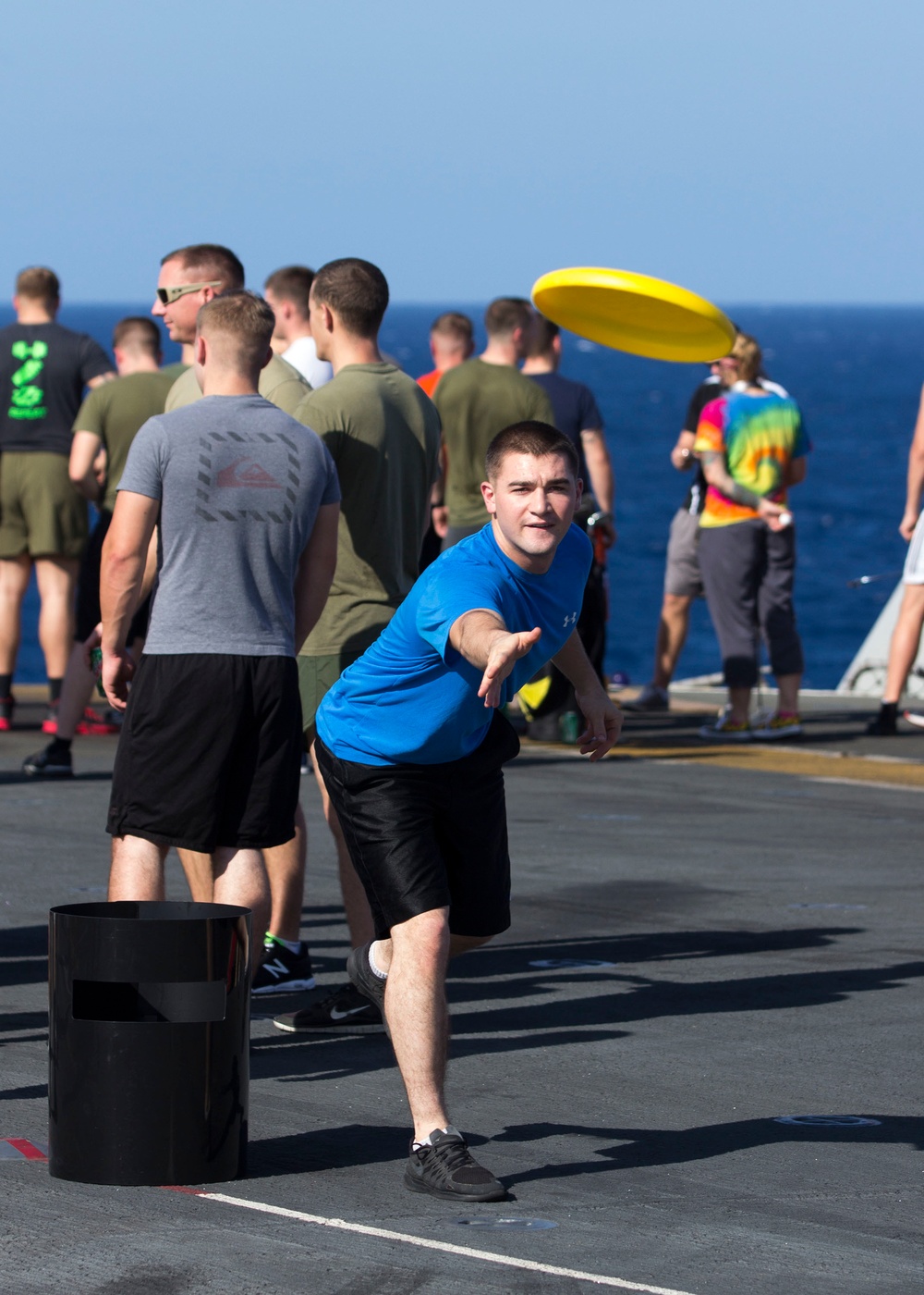 Morale stays high aboard USS Kearsarge during steel beach event