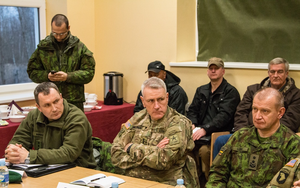 Army G-8 visits EAS site