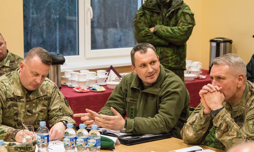 Army G-8 visits EAS site