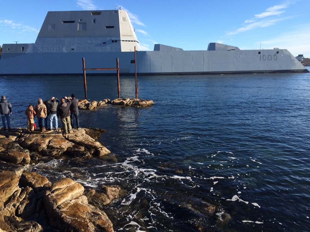 USS Zumwalt at-sea tests and trials