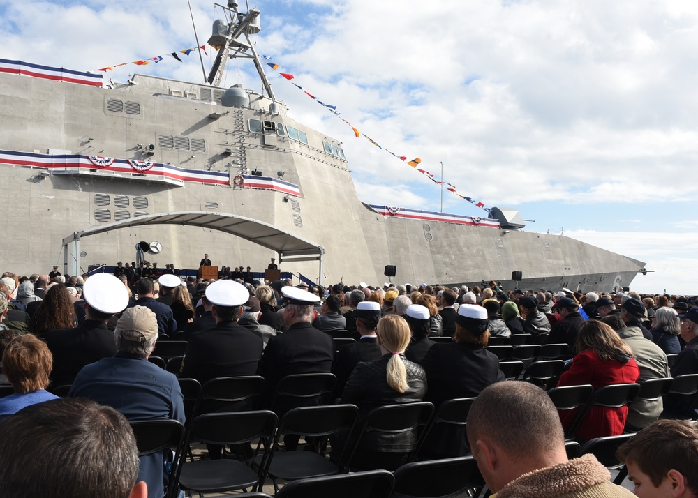 USS Jackson christening ceremony