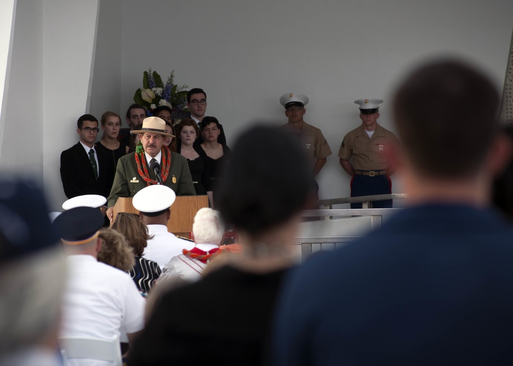 USS Arizona officer returns to serve with shipmates during interment ceremony