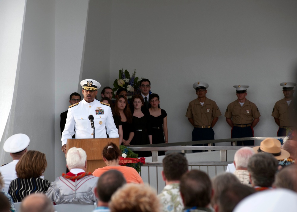 USS Arizona officer returns to serve with shipmates during interment ceremony