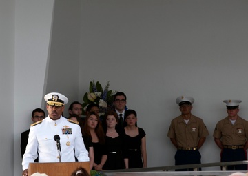 USS Arizona officer returns to serve with shipmates during interment ceremony