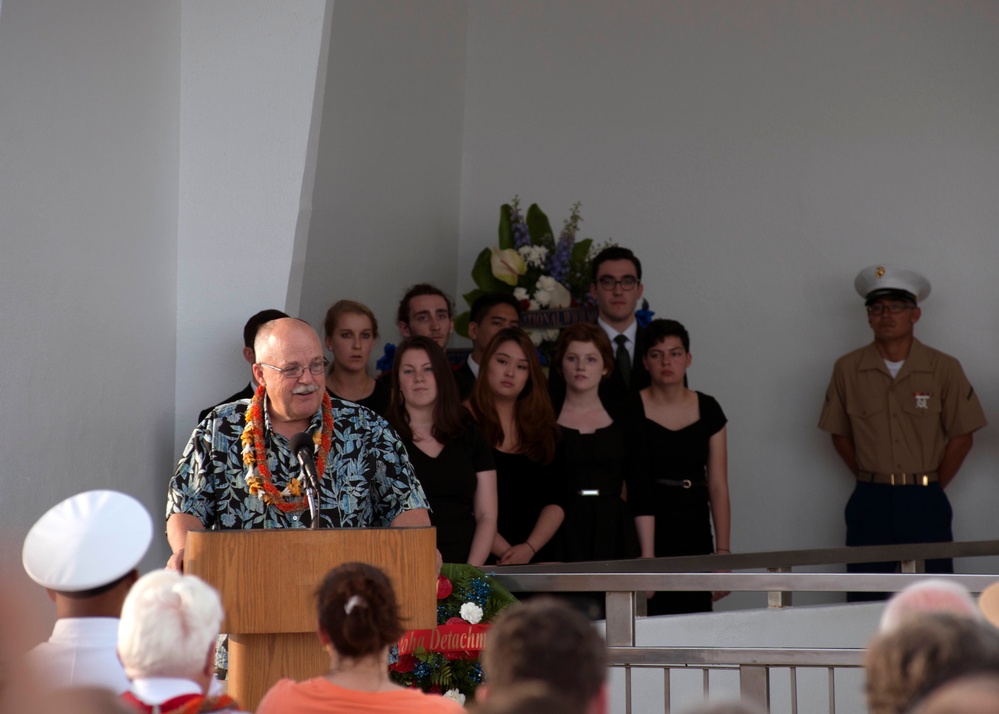 USS Arizona officer returns to serve with shipmates during interment ceremony