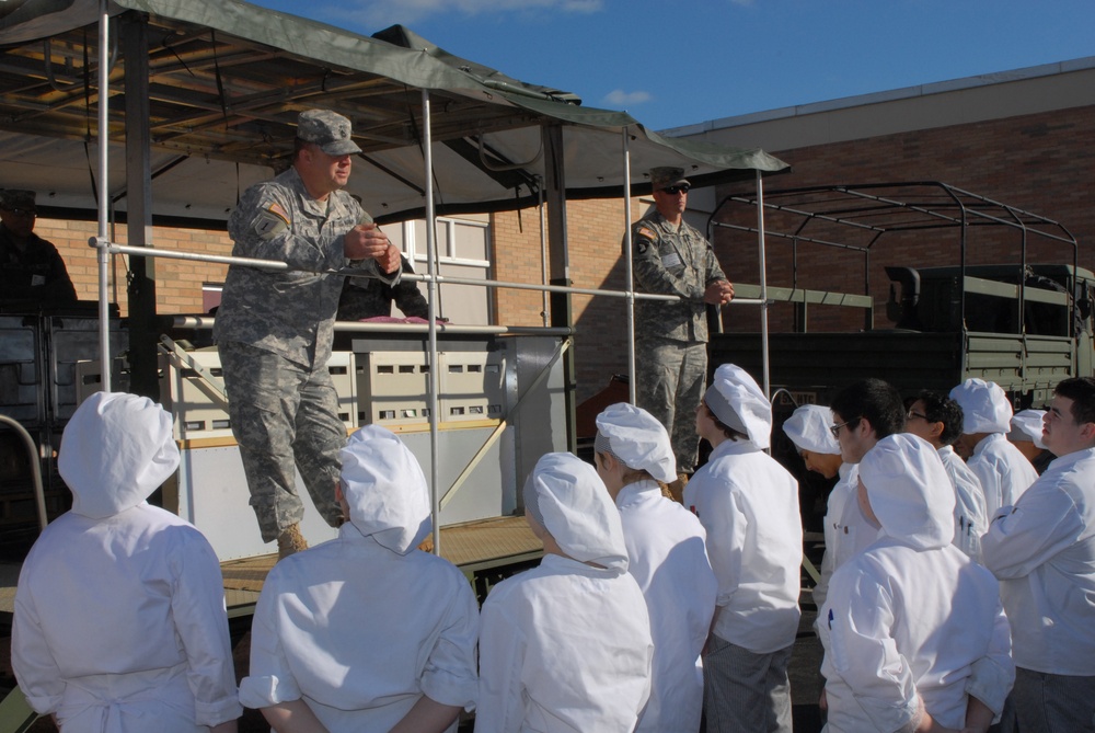 Student chefs meet New York Army National Guard MRE challenge