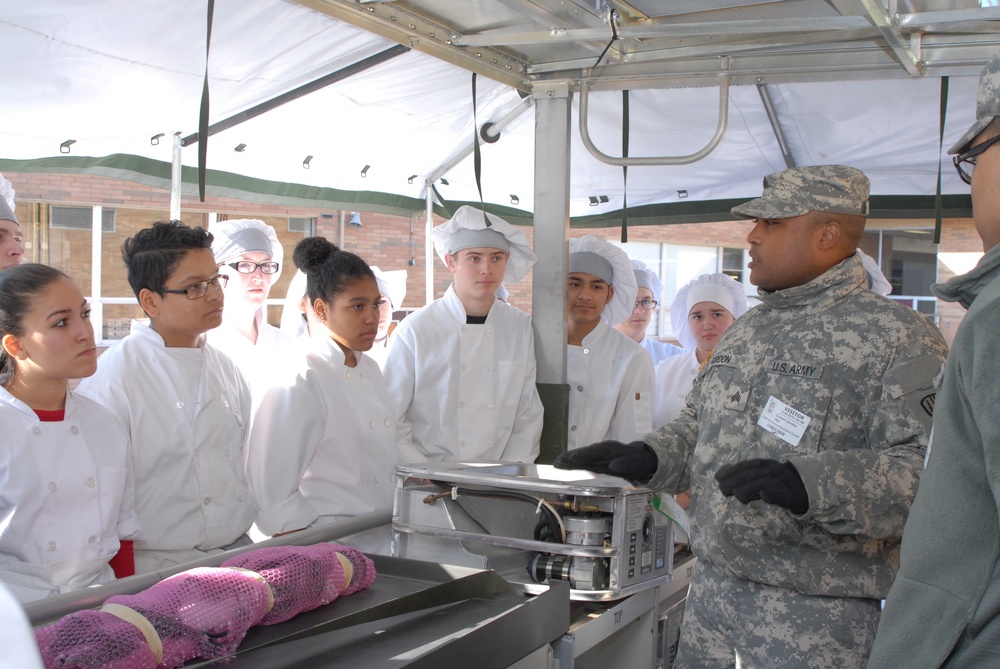 Student chefs meet New York Army National Guard MRE challenge