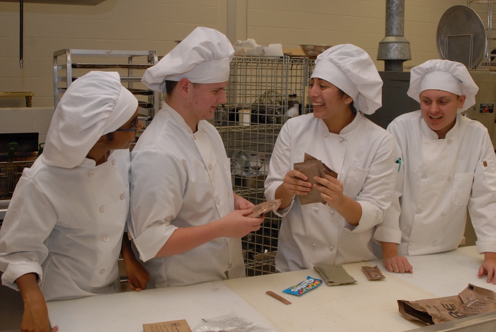 Student chefs meet New York Army National Guard MRE challenge