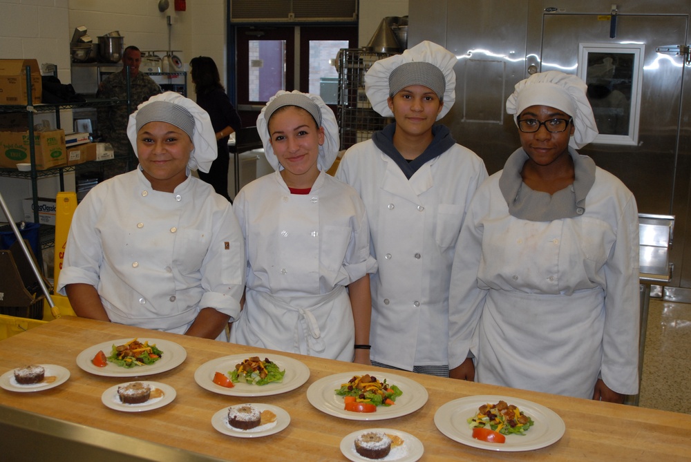 Student chefs meet New York Army National Guard MRE challenge