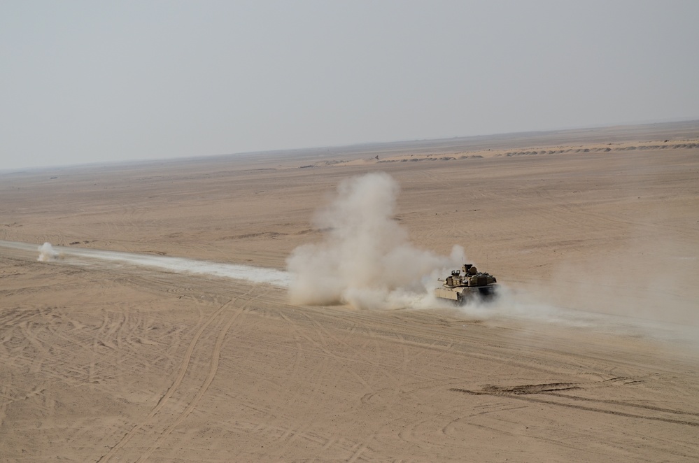 2/1 tank crews train during live-fire exercise in Kuwait