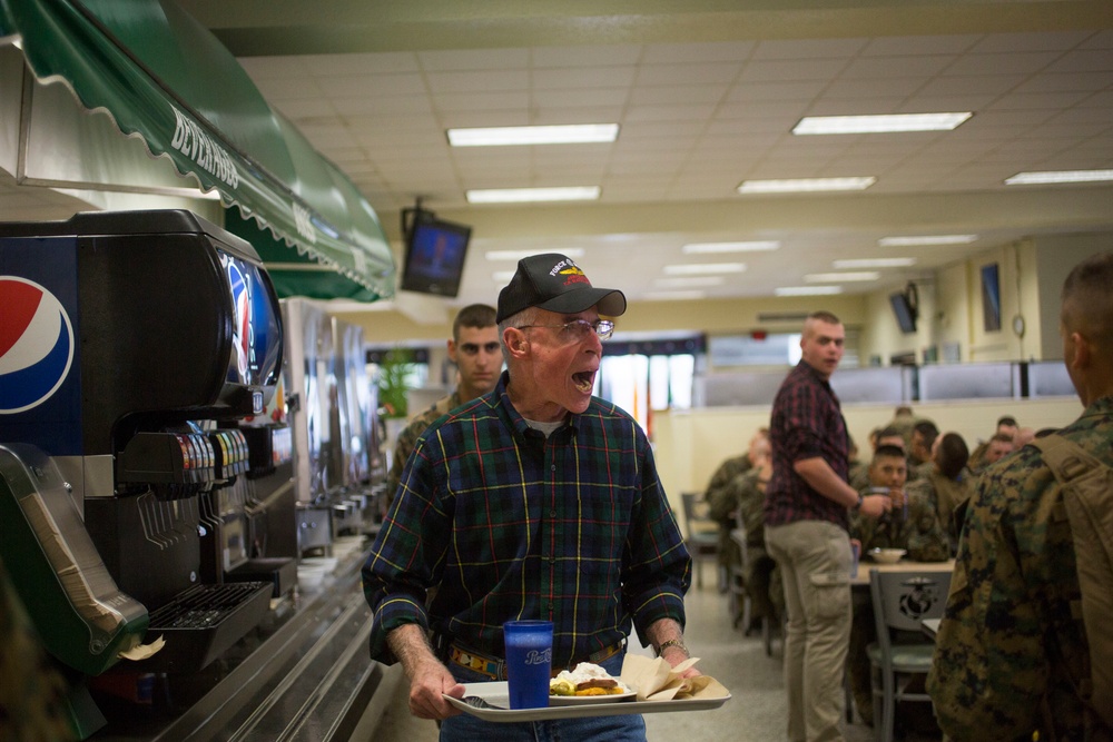 Vietnam Veterans visit Camp Geiger