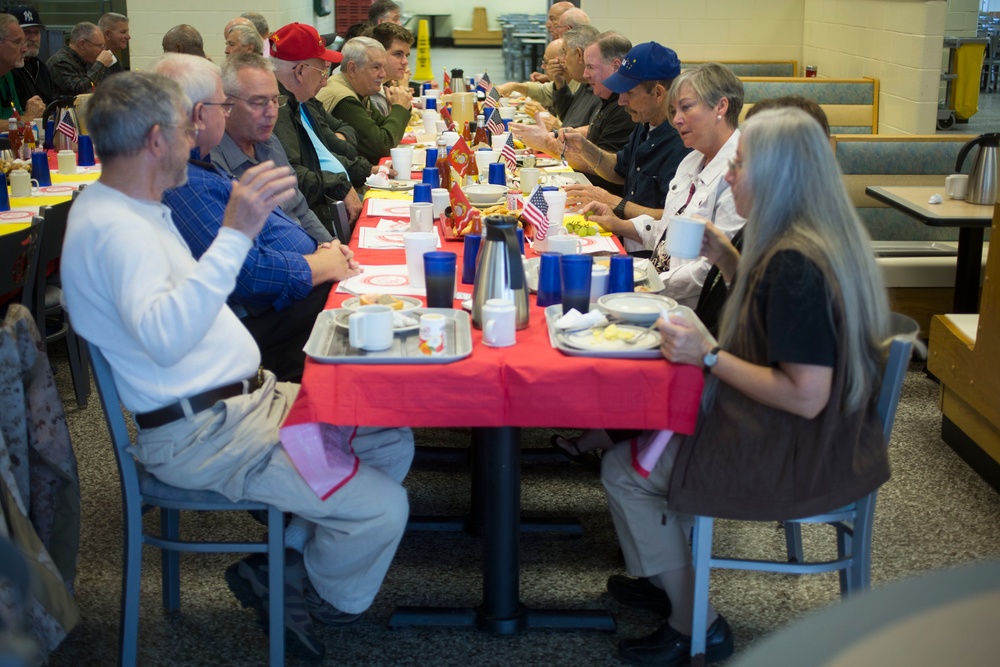 Vietnam Veterans visit Camp Geiger