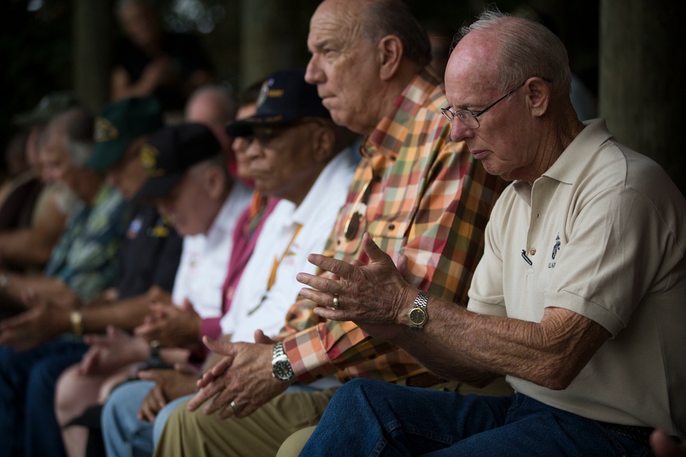 Vietnam Veterans visit Camp Geiger