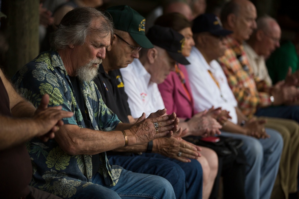 Vietnam Veterans visit Camp Geiger