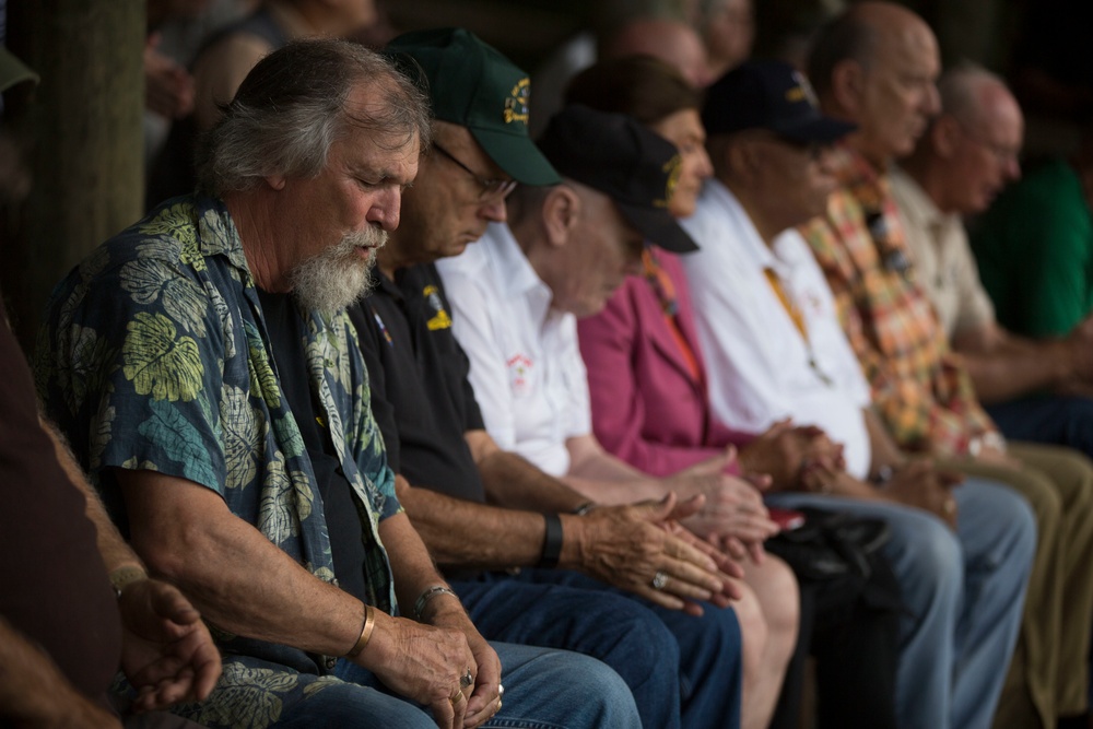 Vietnam Veterans visit Camp Geiger