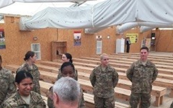 Army VIPs visit alliance-building 16th Sustainment Brigade Soldiers in Romania