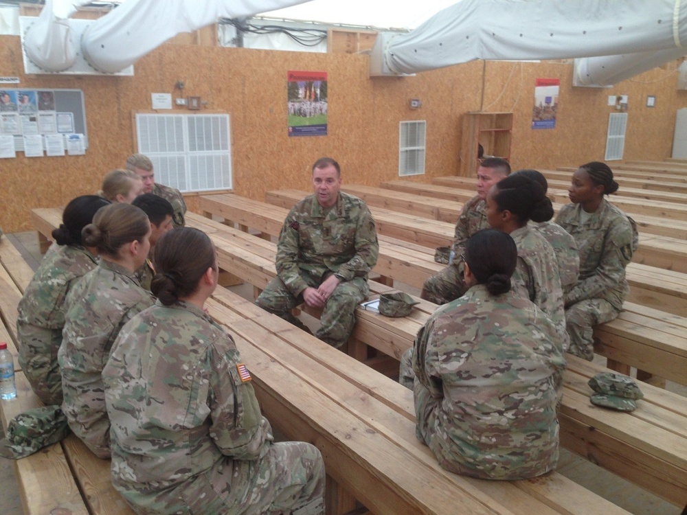 Army VIPs visit alliance-building 16th Sustainment Brigade Soldiers in Romania