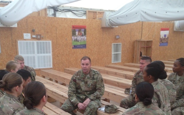Army VIPs visit alliance-building 16th Sustainment Brigade Soldiers in Romania